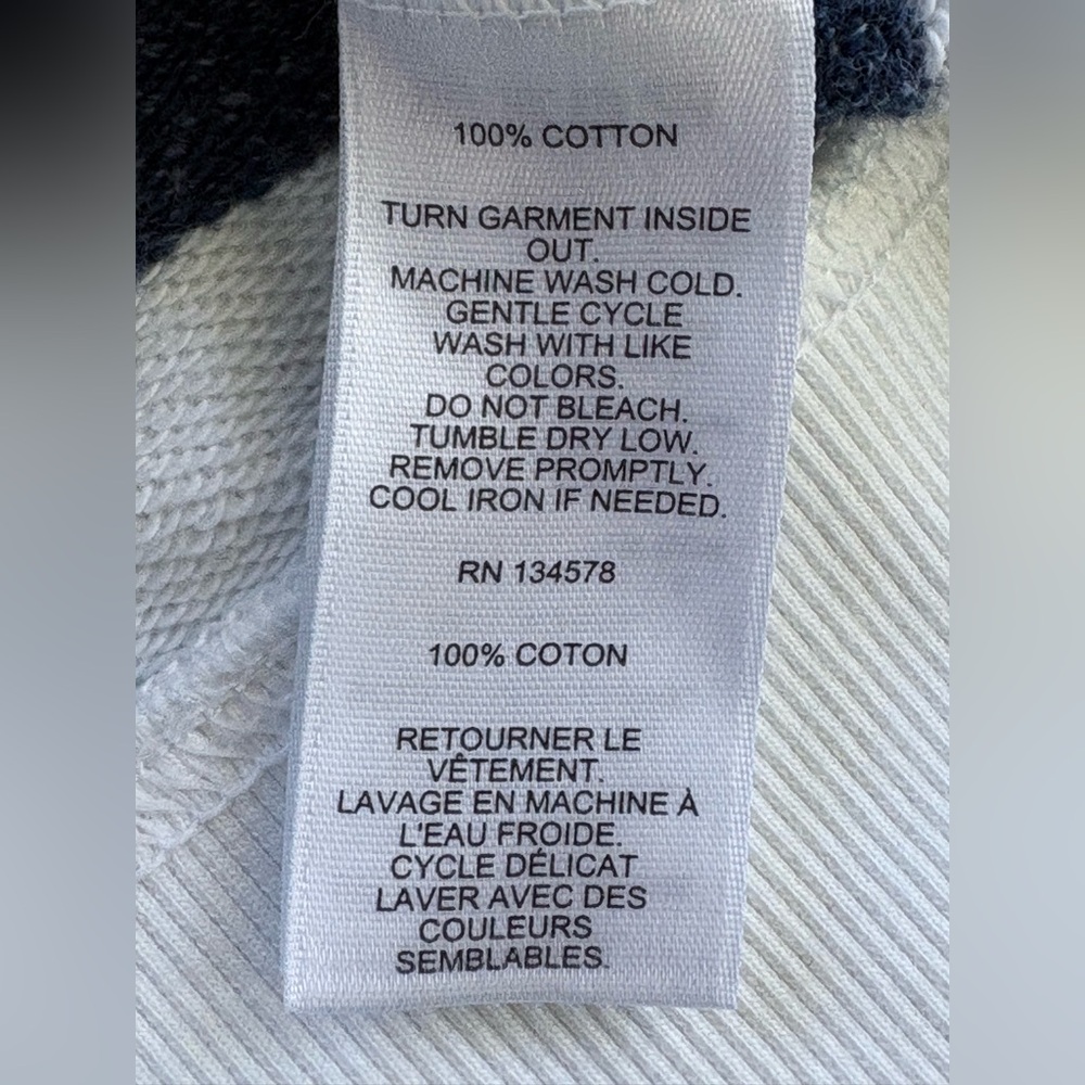 Vineyard Vines Rugby  LS Polo Shirt Mens Large Blue White Striped Collared Rib - Picture 7 of 10